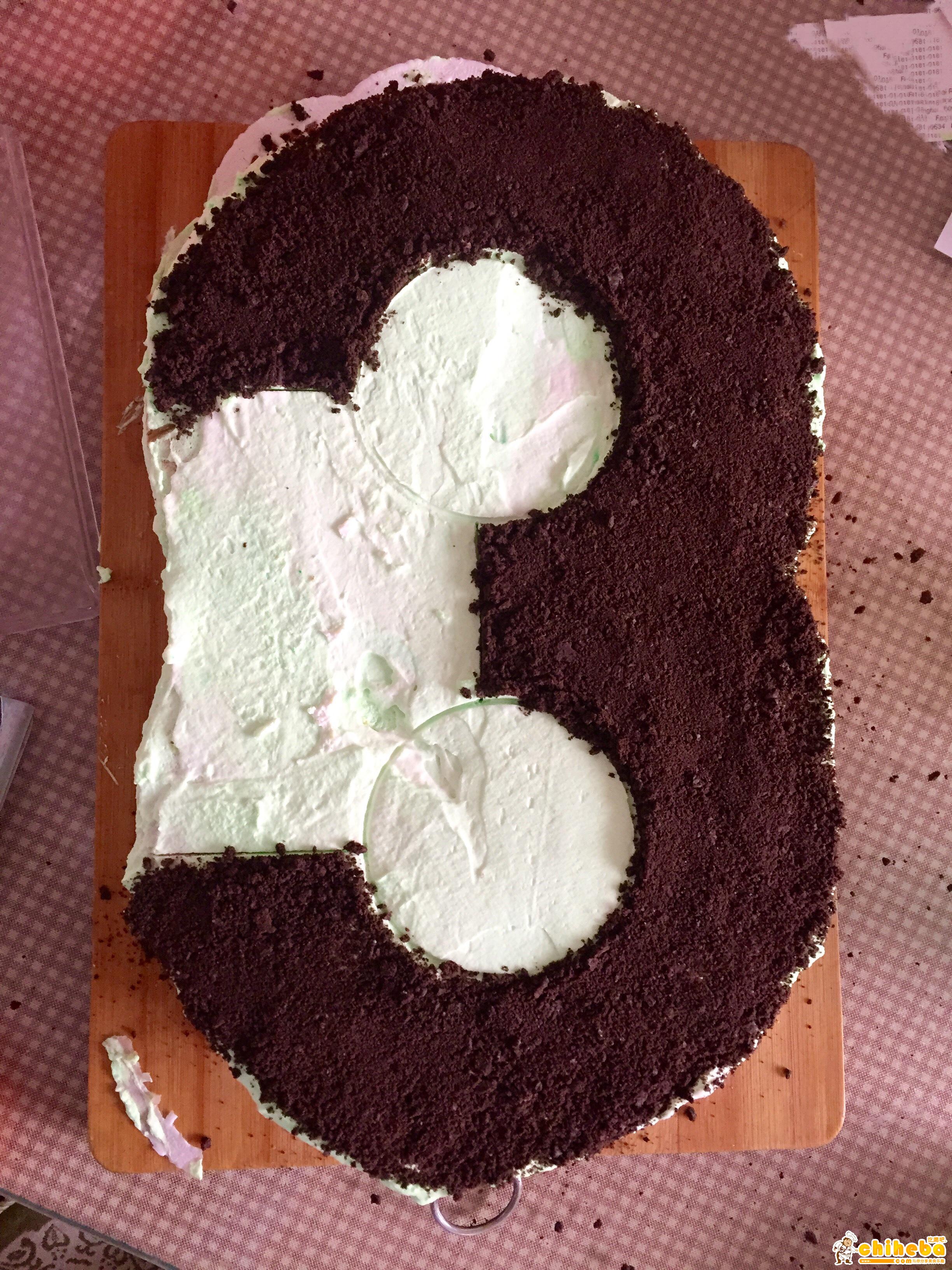 3岁创意数字生日蛋糕的做法 步骤8